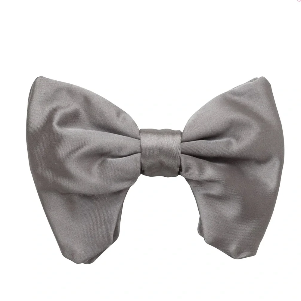 Heirlooms ny AVANT GARDE BOWTIE - GRAY VELVET